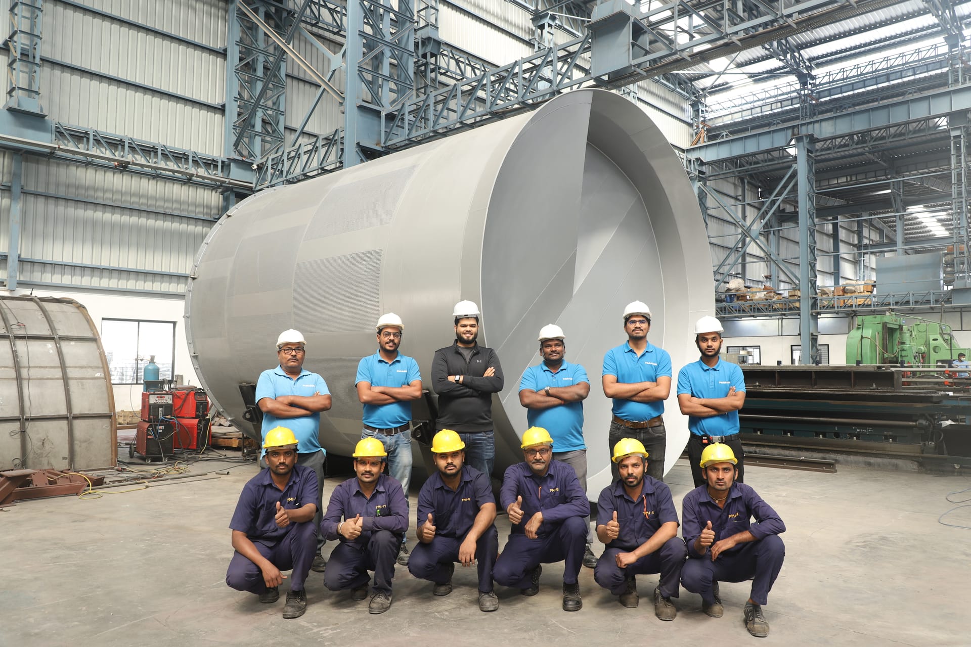 Instalacao do Desagregador Tambor - Vista Frontal